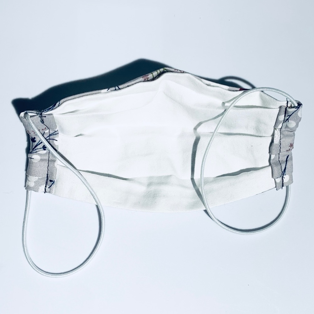 Summer Floral Cloth Reusable Face Mask - Picture 2 of 7